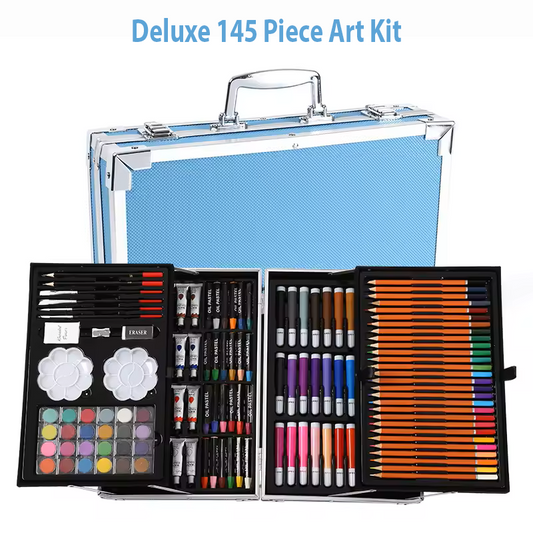 Deluxe 145 Piece Art Kit - Blue Main